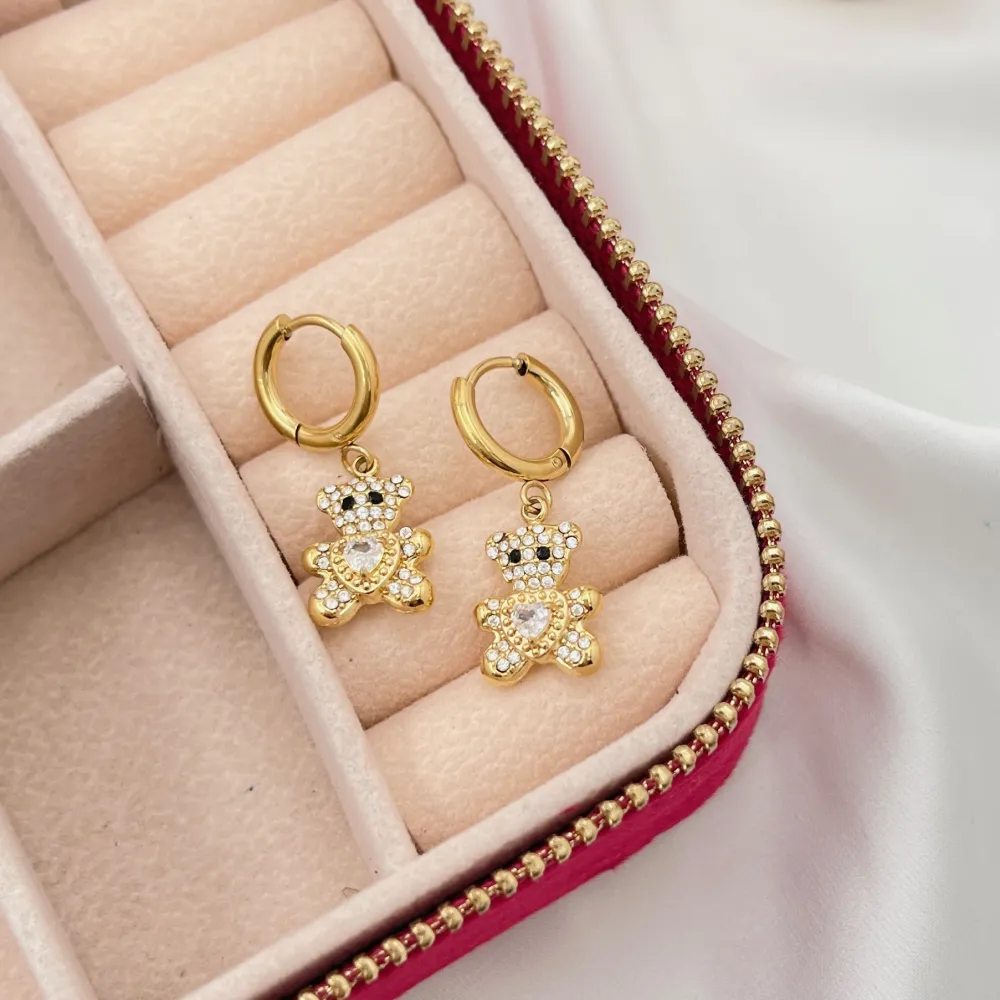 Orsetto-Orecchini in Acciaio - OAP-103-AA4186E