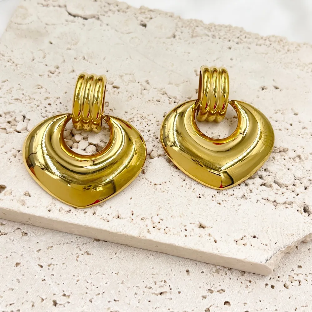 Pendente Cuore -Orecchini in Acciaio - OAP-103-AA4651E