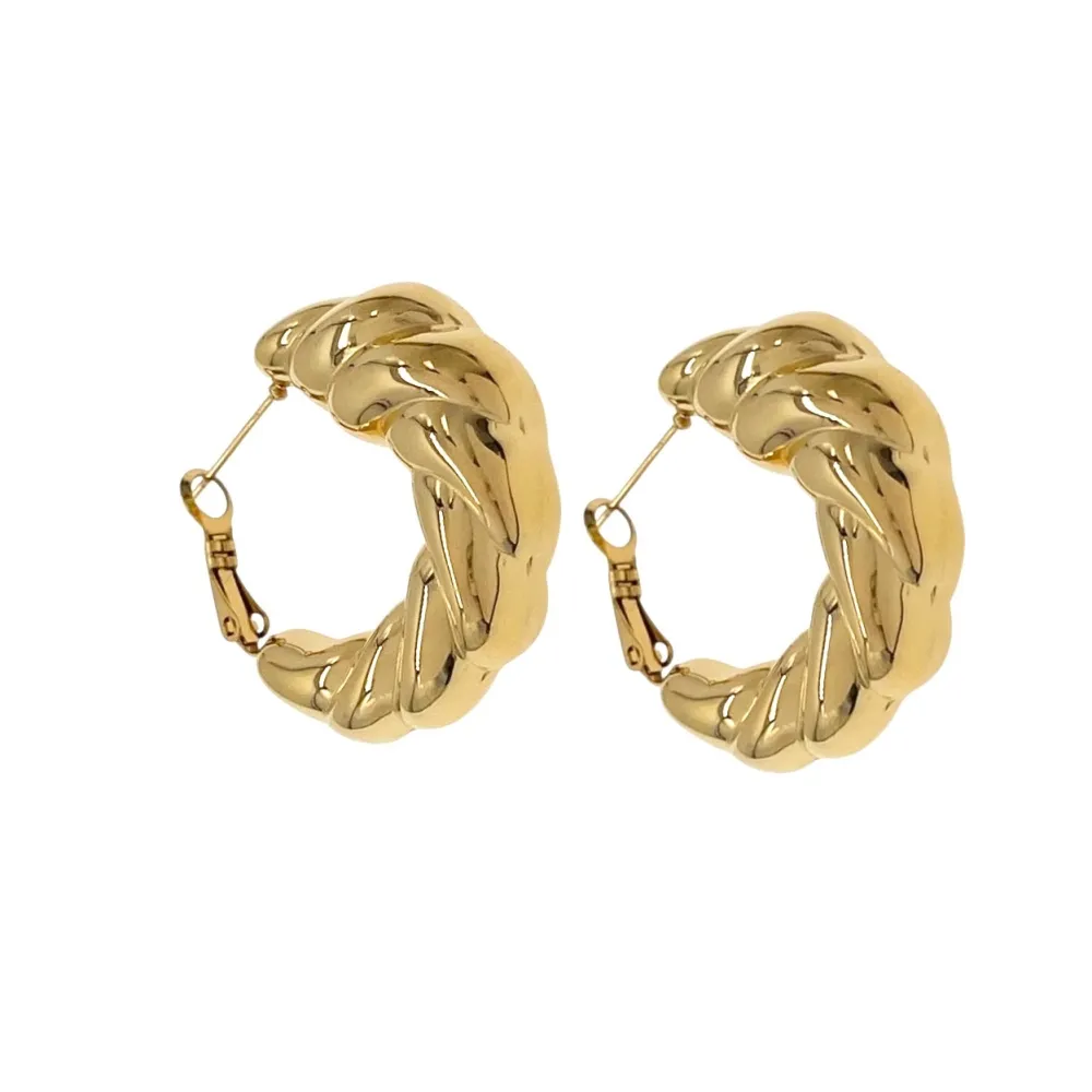 Cerchio-Orecchini in Acciaio - OAP-103-AA5553E