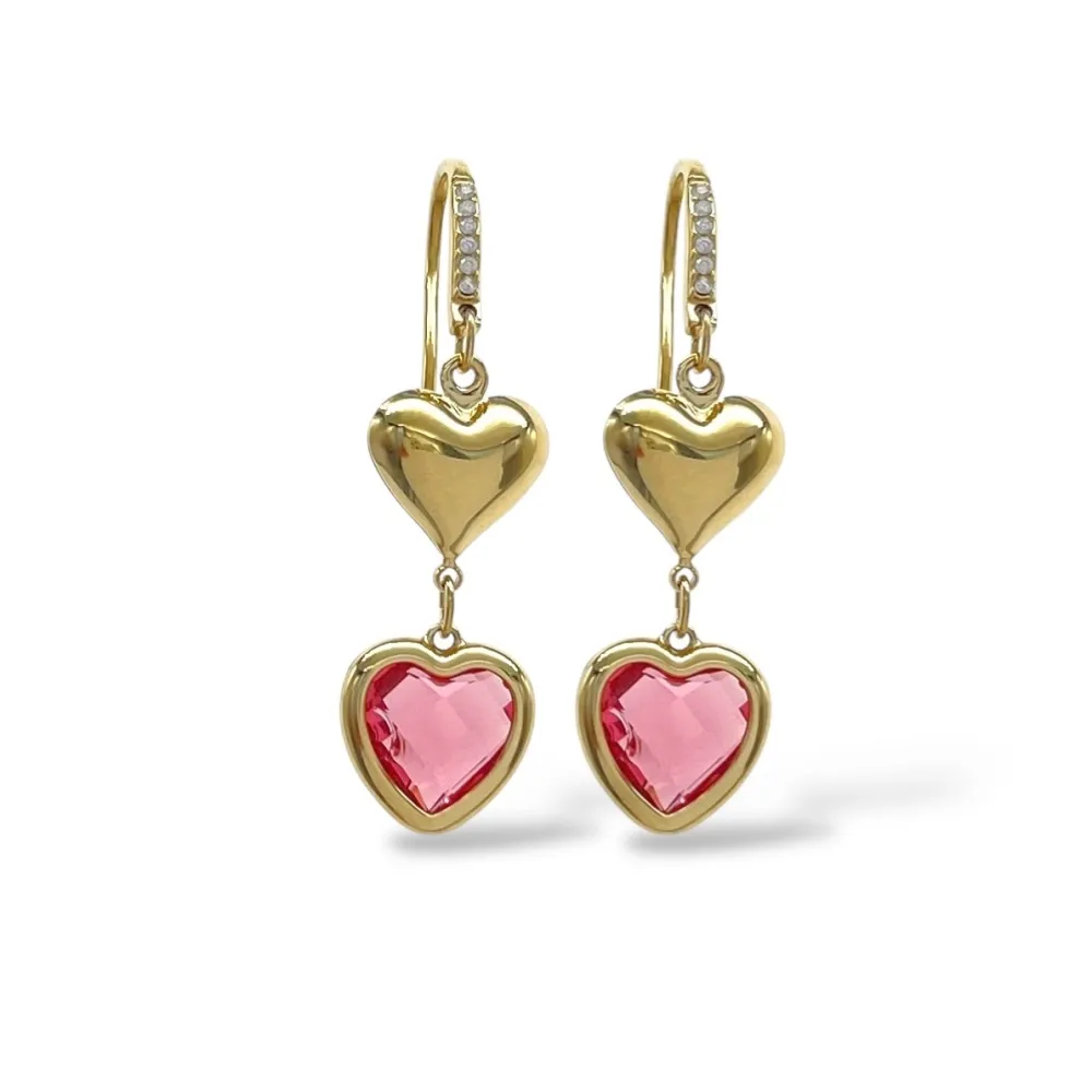 Cuore-Orecchini in Acciaio - OAP-103-AA5712E