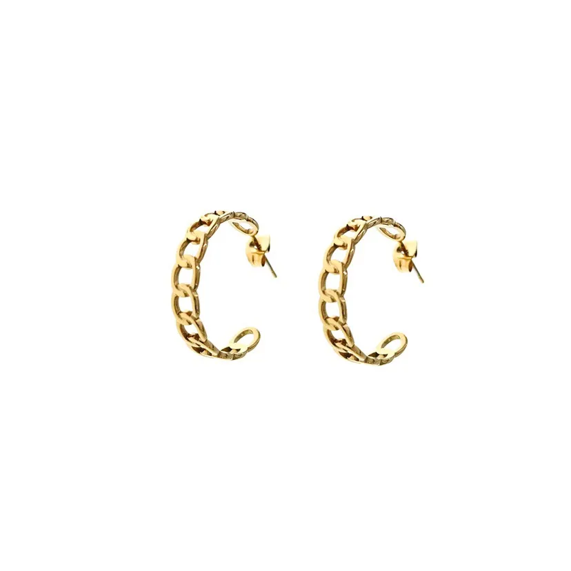 Groumette 24mm -Orecchini a Cerchio in Acciaio - OAP413-786