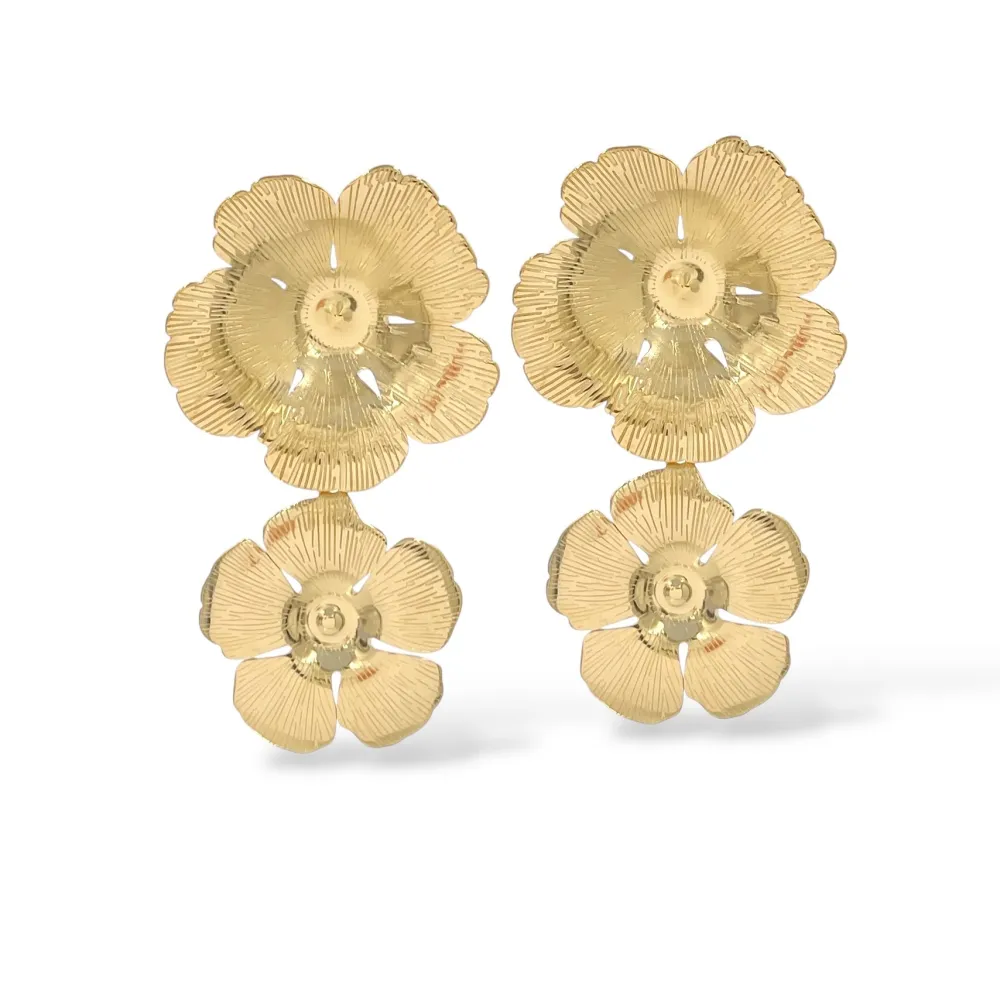 Fiore -Orecchini in Acciaio - OAP-413-837