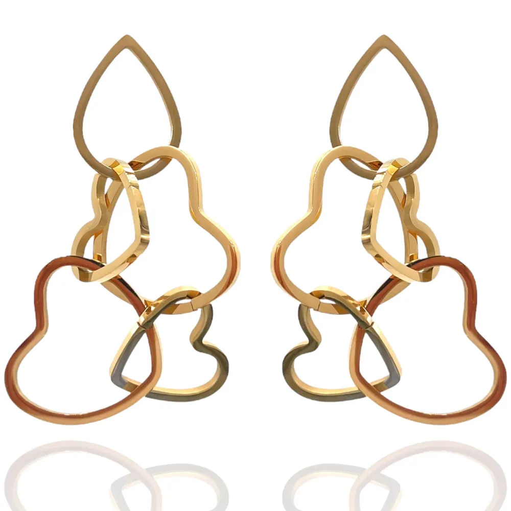 Cuore Vuoto -Orecchini in Acciaio - OAP-413-961