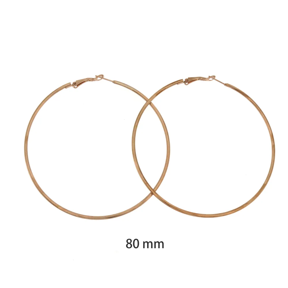 Cerchio 80mm -Orecchini acciaio - OAP-450-319 80mm