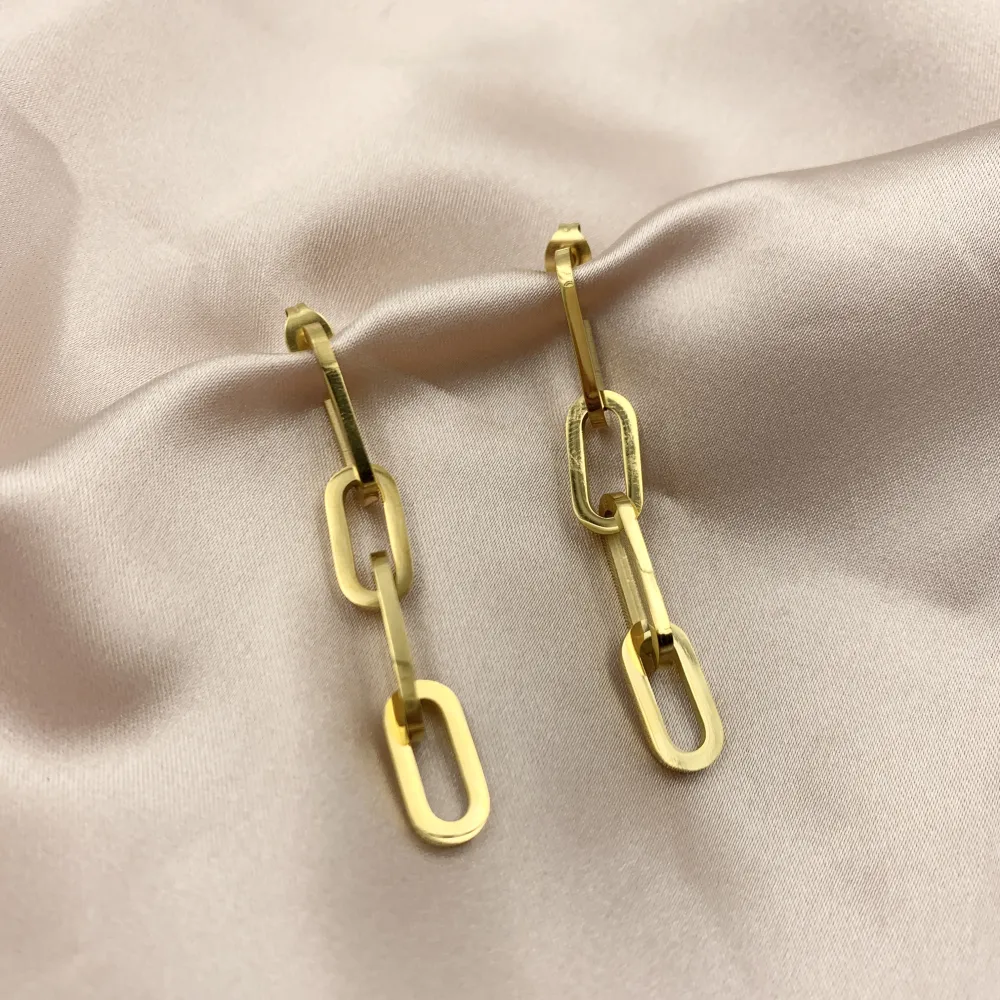 OAP7258-Catena- Orecchini in Acciaio - OAP7258-Catena- Orecchini in Acciaio