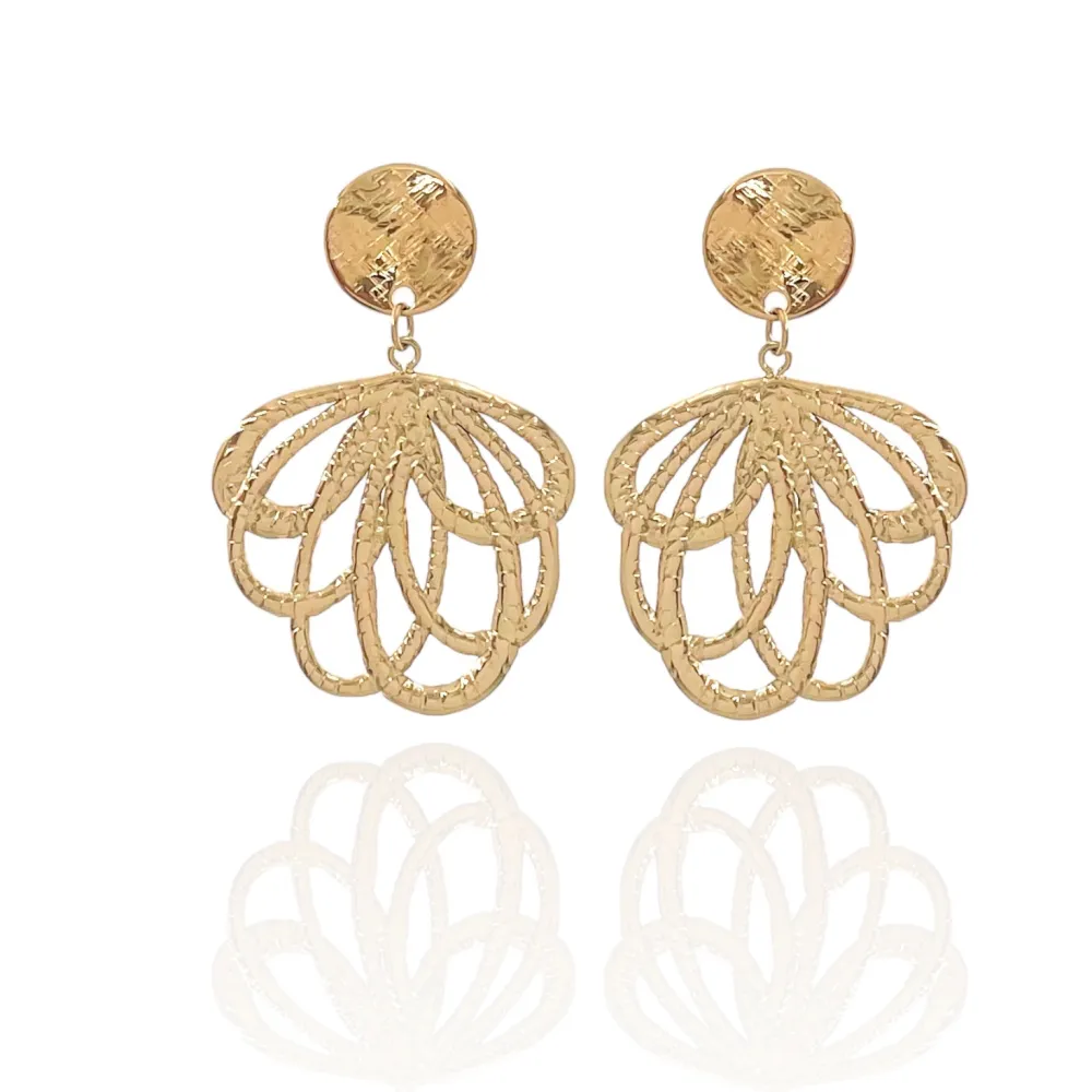 Rombo con Perla-Orecchini in Acciaio - OAP-729-25