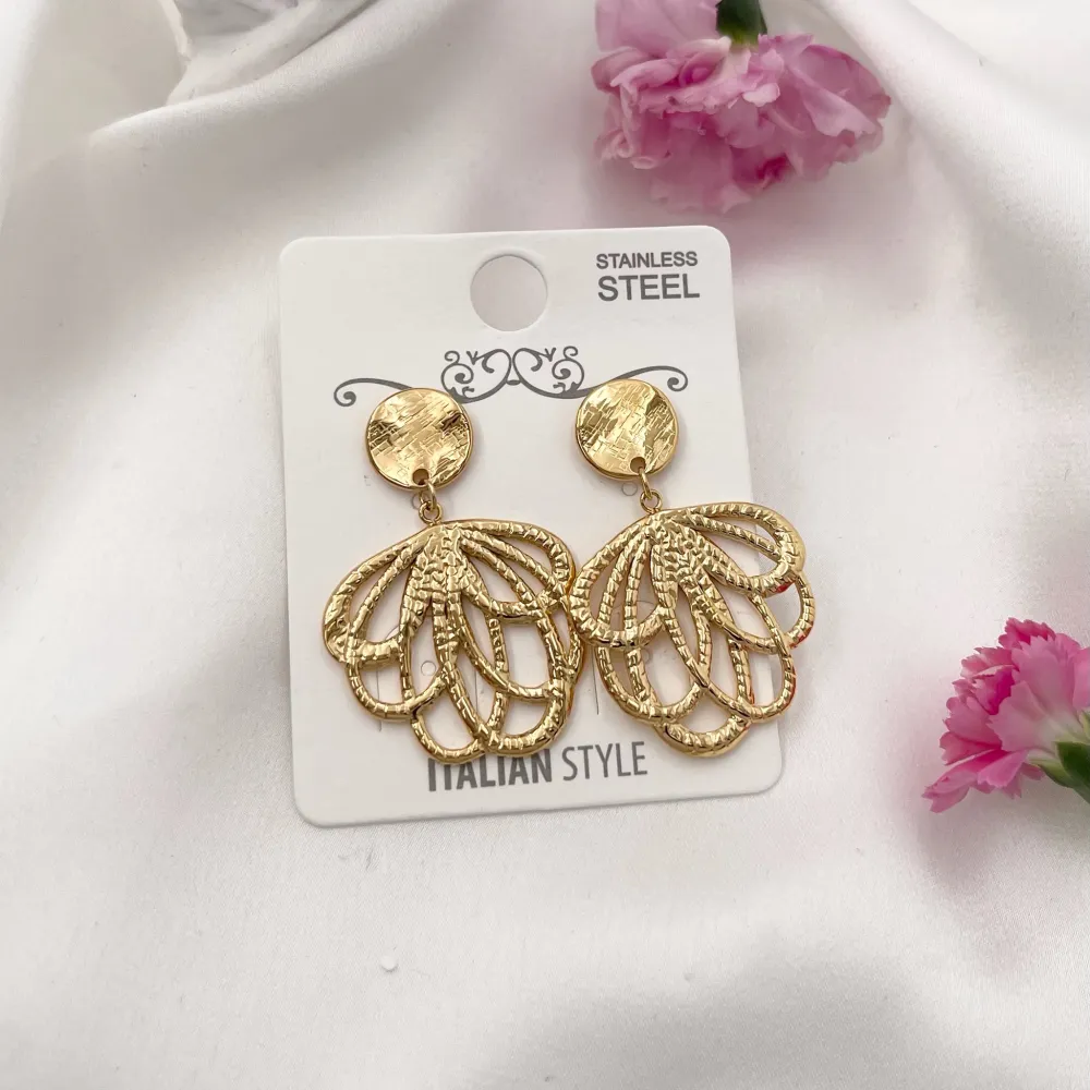 Rombo con Perla-Orecchini in Acciaio - OAP-729-25