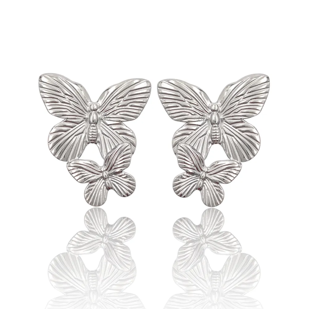 Farfalla-Orecchini in Acciaio - OAP-732-259