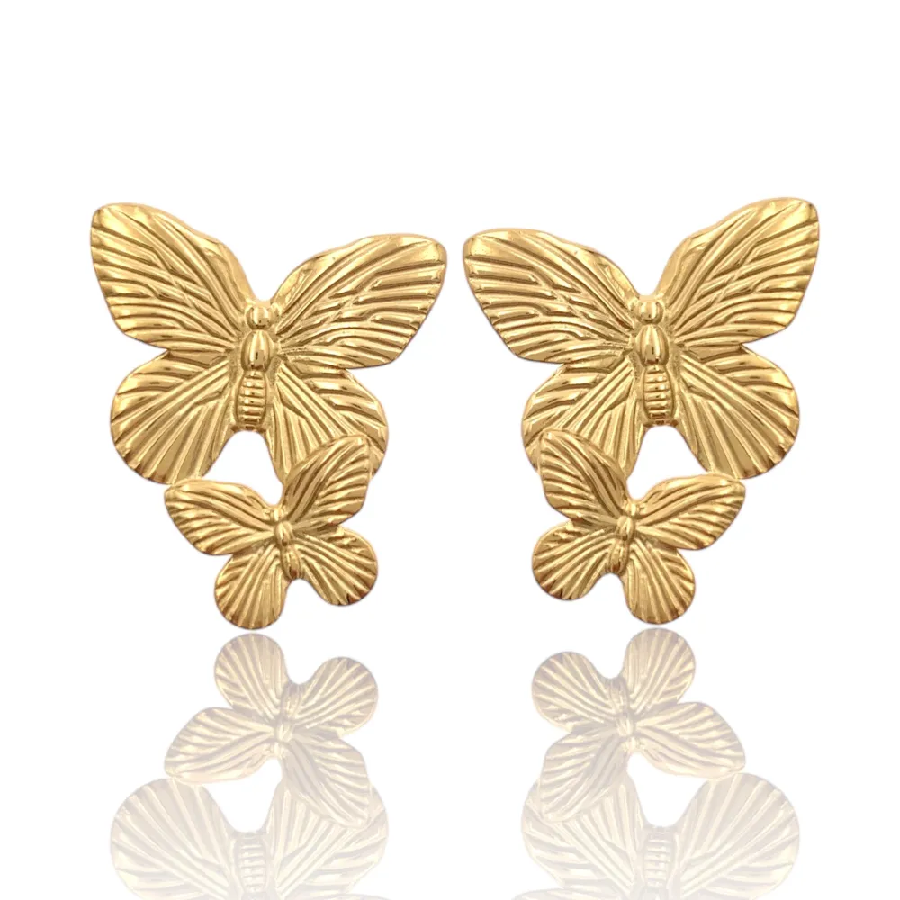 Farfalla-Orecchini in Acciaio - OAP-732-259