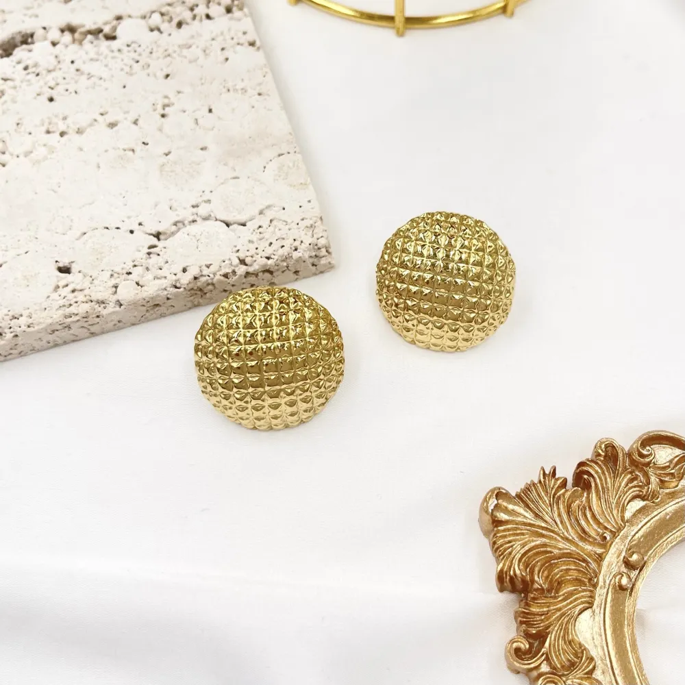 Bottone-Orecchini in Acciaio - OAP-732-267