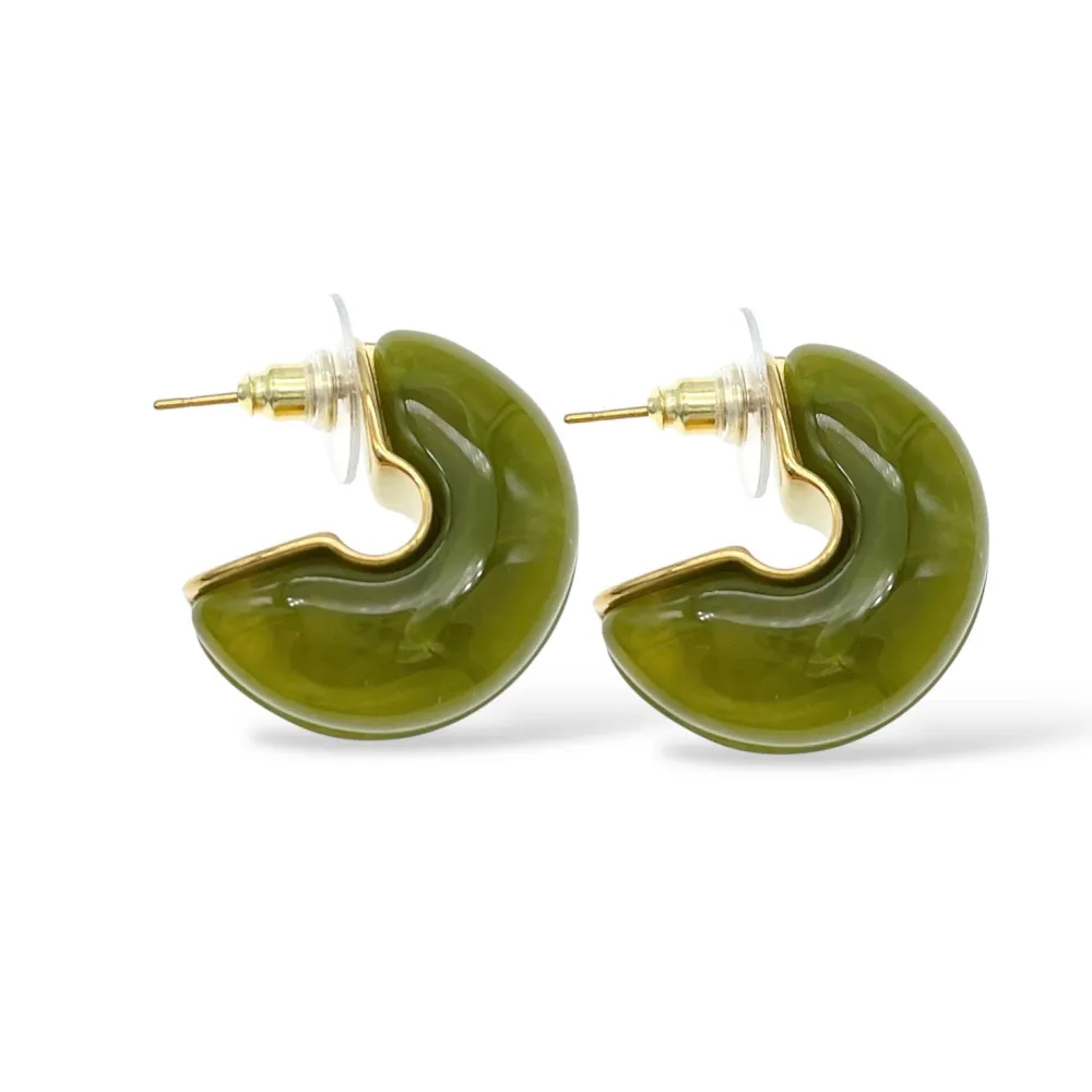 Cerchio-Orecchini in Acciaio - OAP-732-430