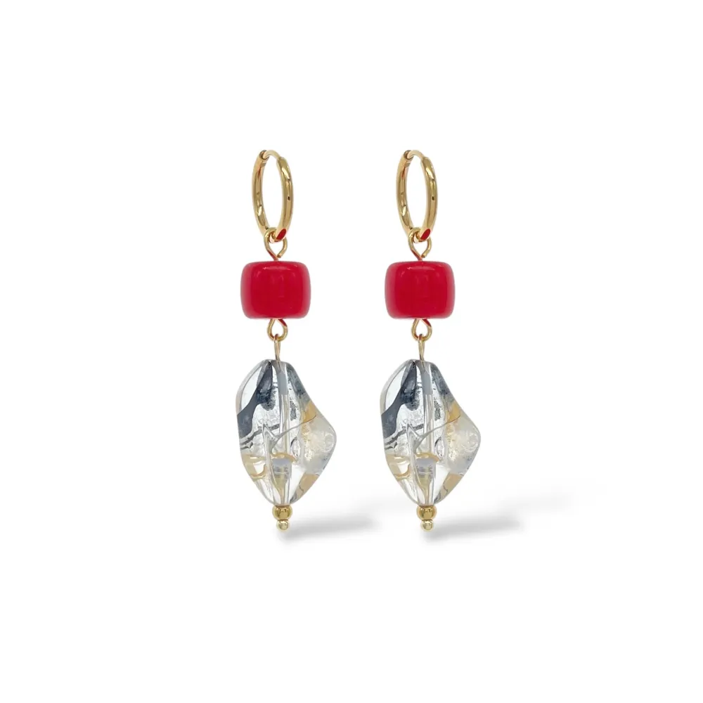 Pendente -Orecchini in Acciaio - OAP-765-83