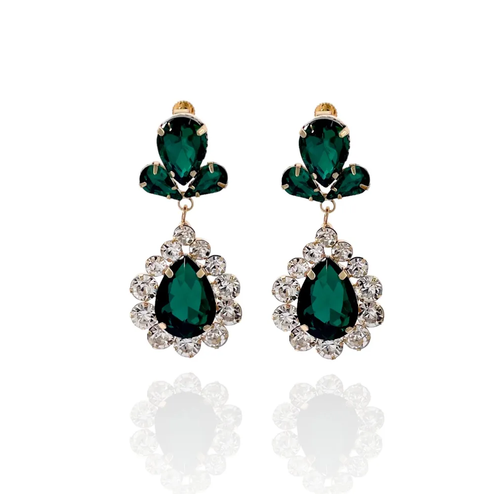 Goccia Pendente-Orecchini a Clip - OMK-520-L24