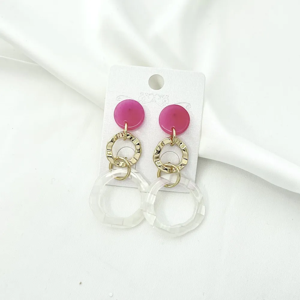 Doppio Cerchio -Orecchini Moda - OMM-15027 S