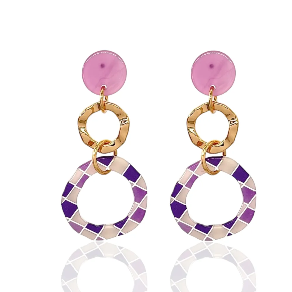 Doppio Cerchio -Orecchini Moda - OMM-15027 S