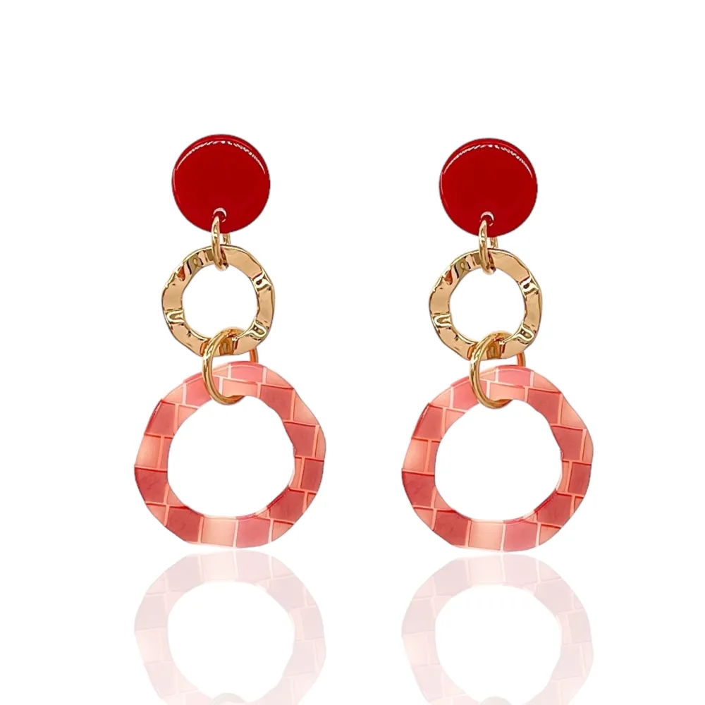 Doppio Cerchio -Orecchini Moda - OMM-15027 S