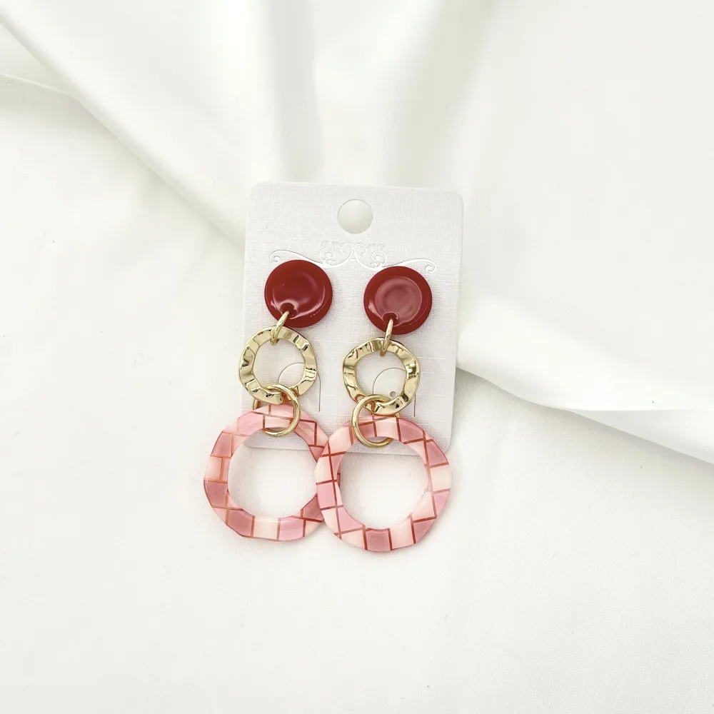 Doppio Cerchio -Orecchini Moda - OMM-15027 S