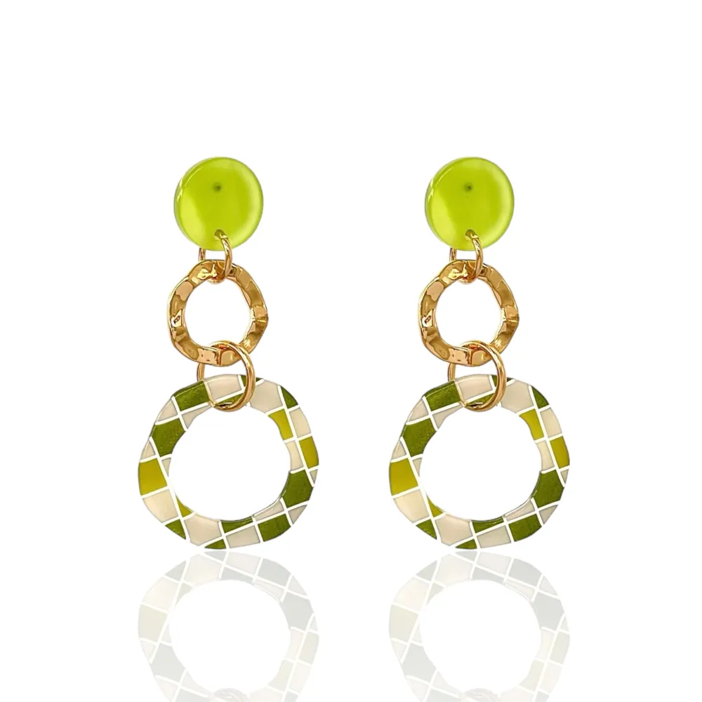 Doppio Cerchio -Orecchini Moda - OMM-15027 S