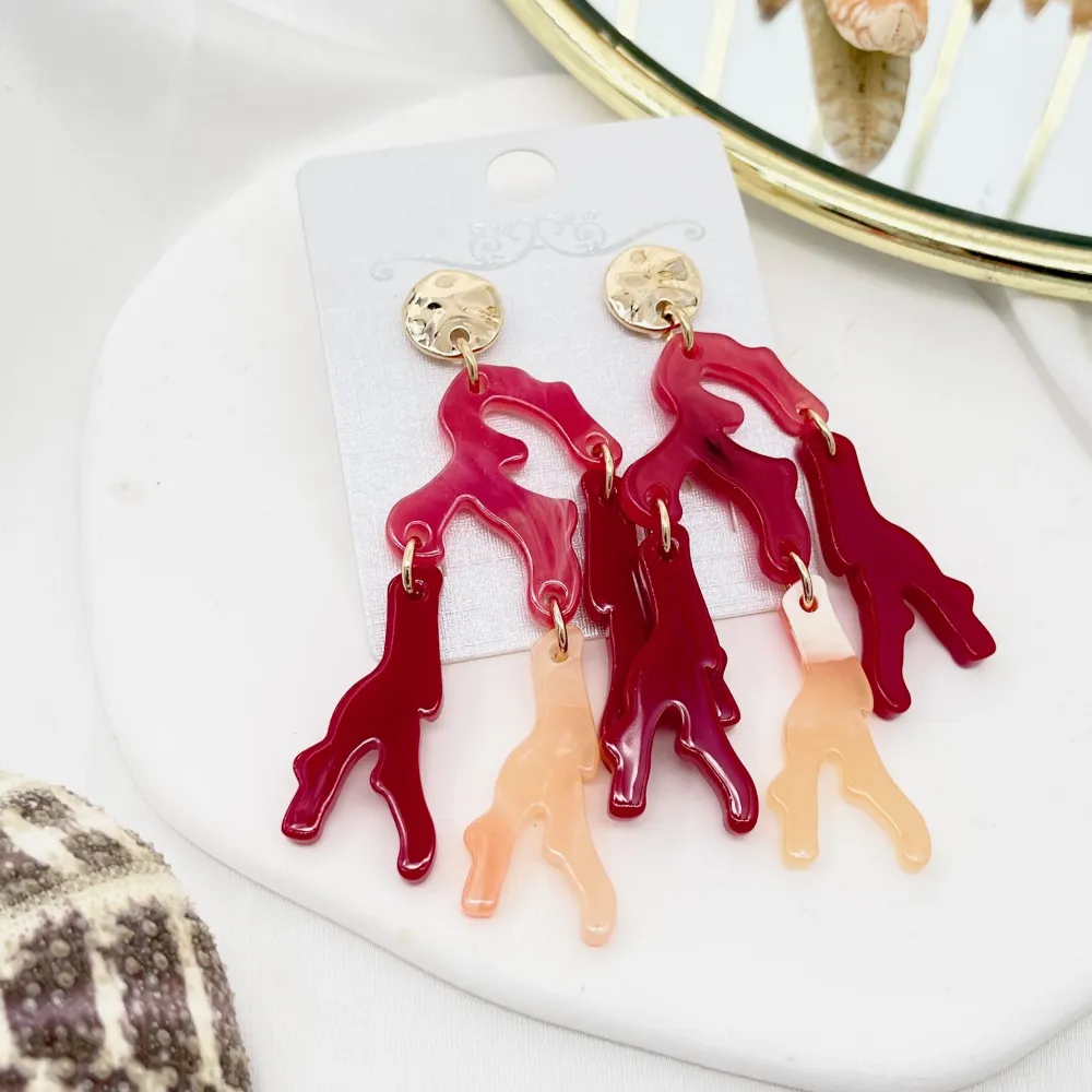 Corallo-Orecchini Moda - OMM-15535-A