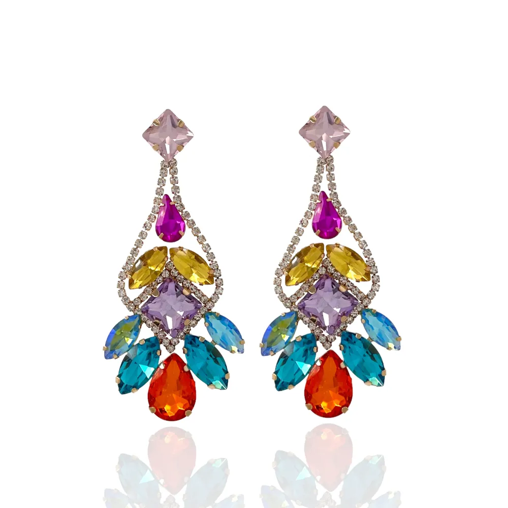 Chantelier-Orecchini Moda Vetro - OMM-159-21304-1