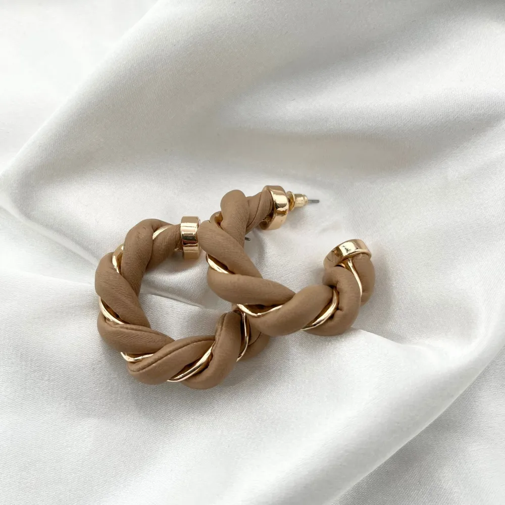 Cerchio Intrecciato-Orecchini Moda - OMM-183-22