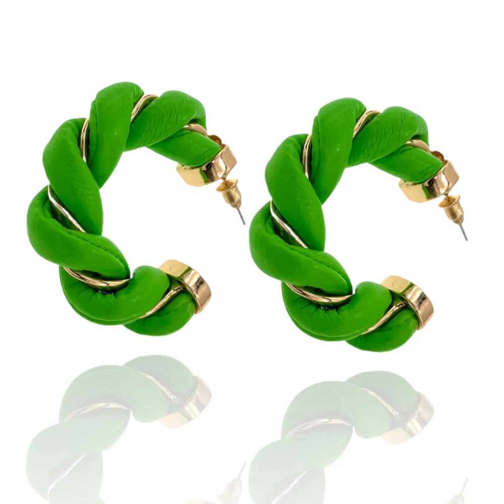 Cerchio Intrecciato-Orecchini Moda - OMM-183-22