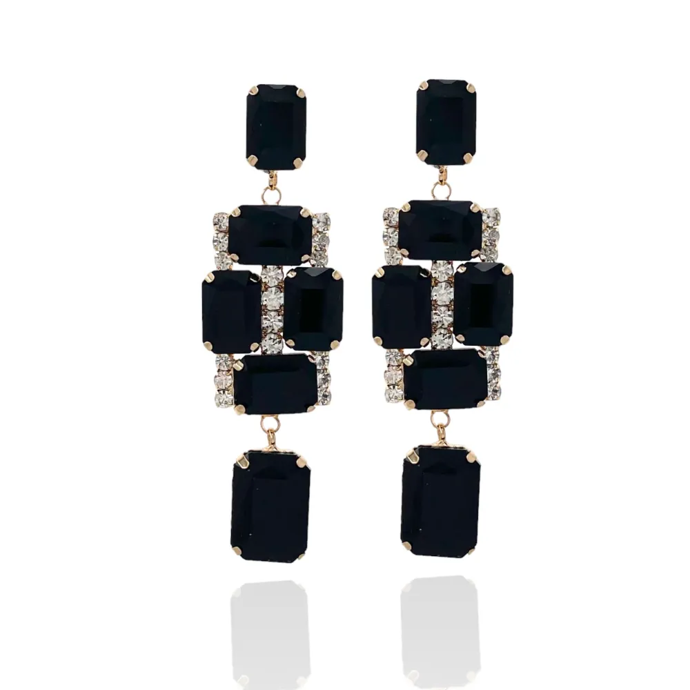 Fantasia -Orecchini Moda con Pietre Colorqte - OMM-381-207