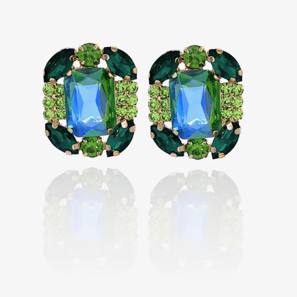 Fantasia-Orecchini Moda Vetro - OMM-381-214