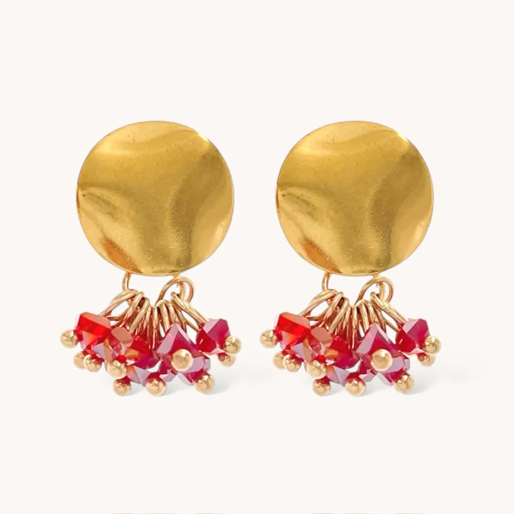 Tondo grappoli  -Orecchini Moda - OMM-428-27