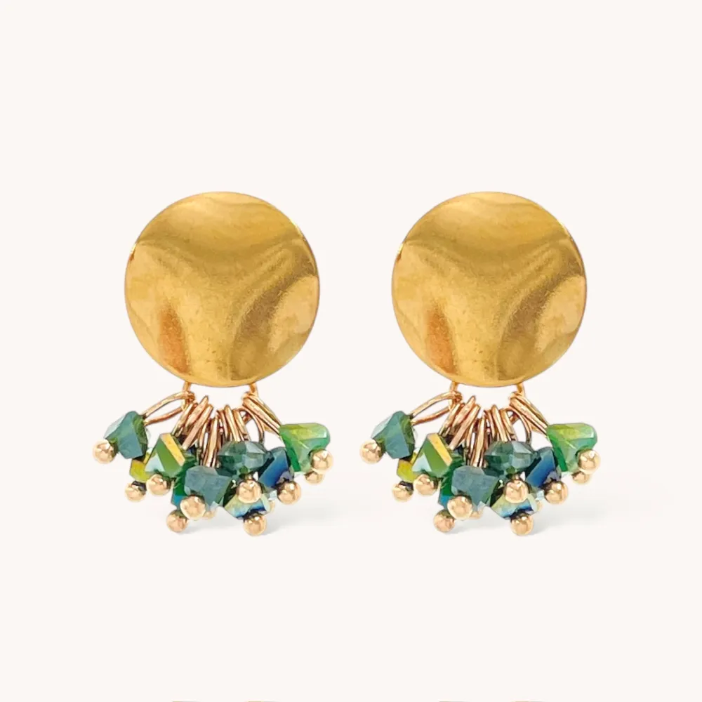 Tondo grappoli  -Orecchini Moda - OMM-428-27