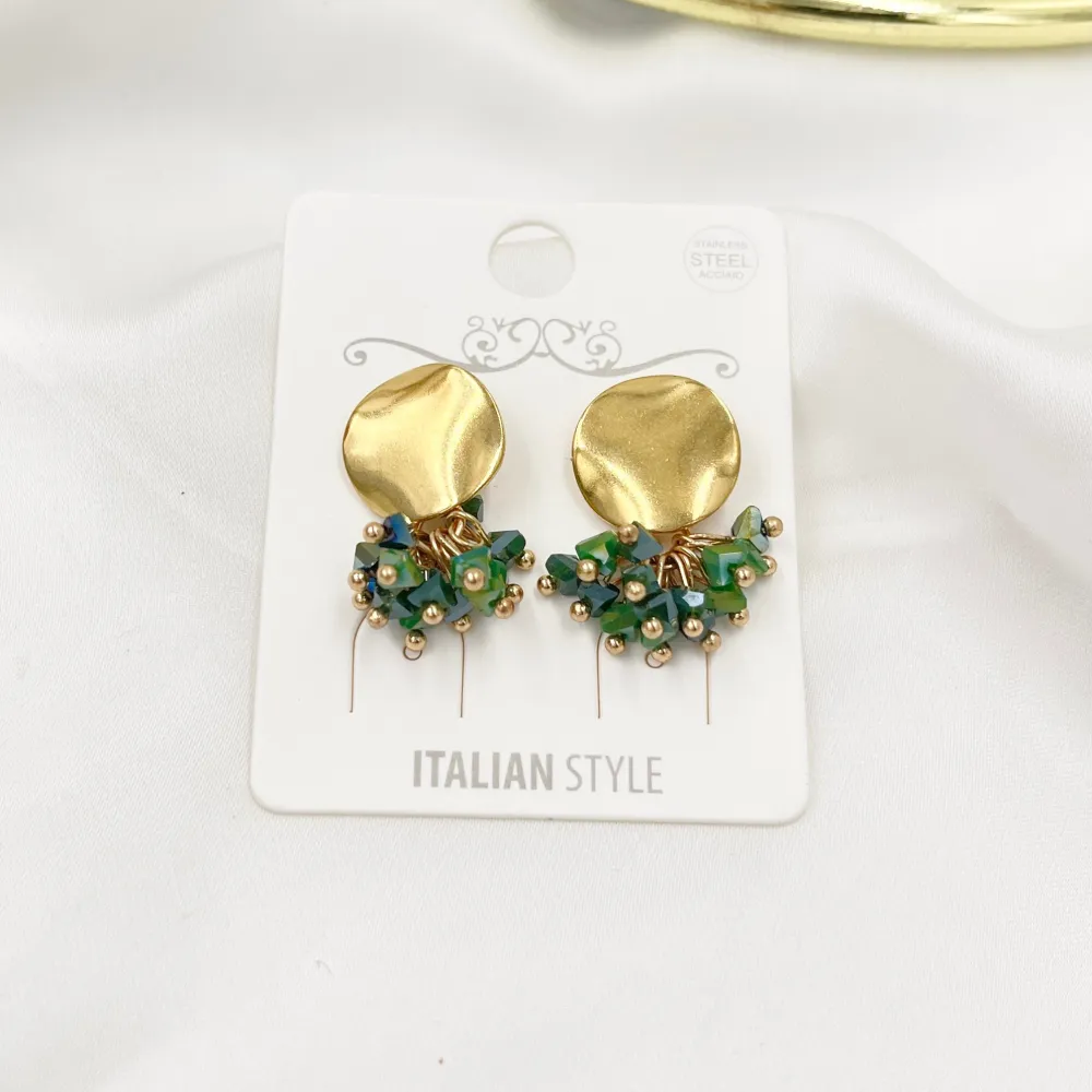 Tondo grappoli  -Orecchini Moda - OMM-428-27