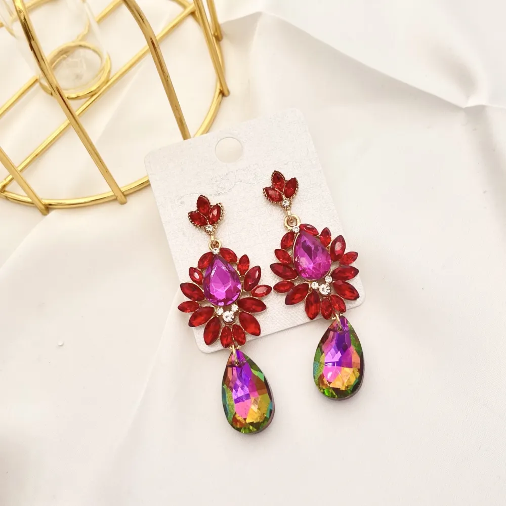 Fantasia-Orecchini Moda Vetro - OMM-520-L30