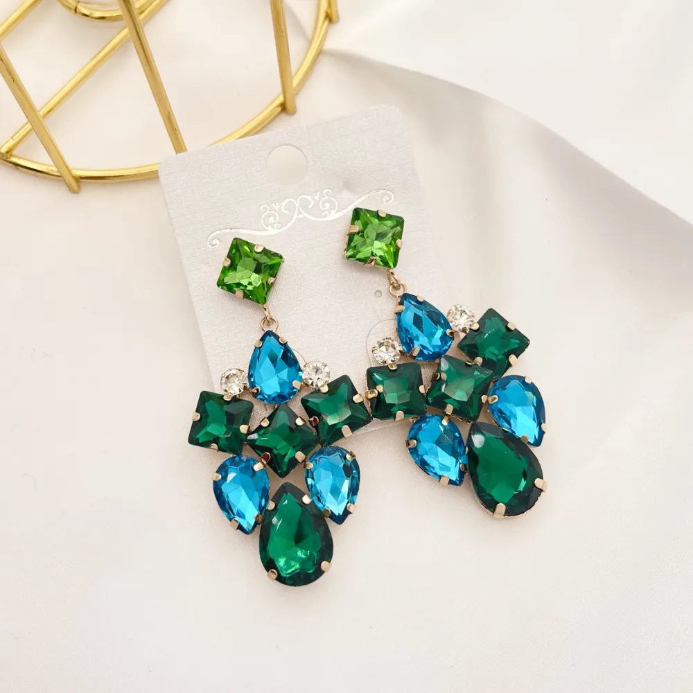 Fantasia-Orecchini Moda Vetro - OMM-520-L32