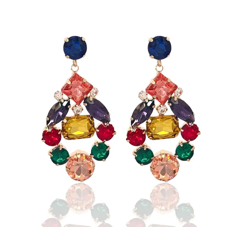 Fantasia-Orecchini Moda Vetro - OMM-520-L36