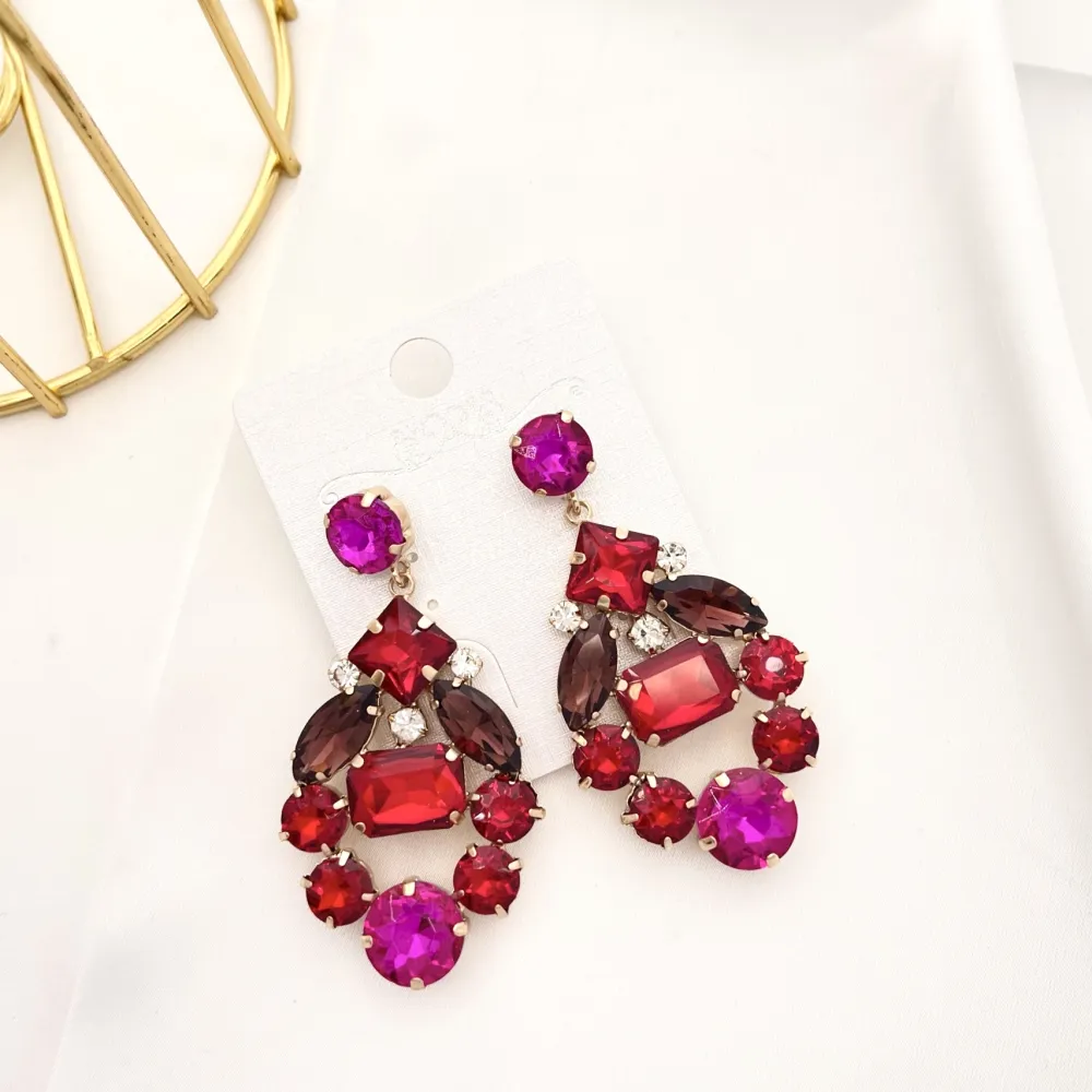 Fantasia-Orecchini Moda Vetro - OMM-520-L36