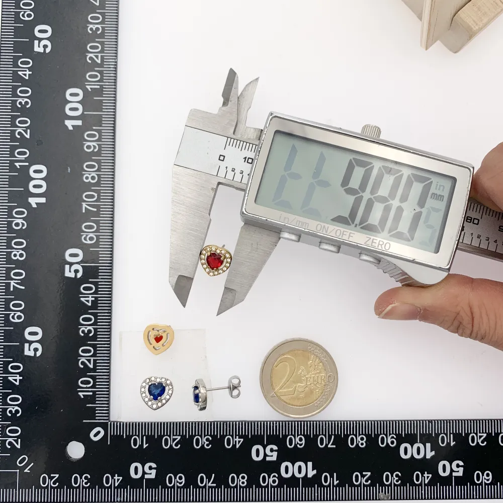 Punto Luce a Cuore-36Paia Orecchini a Lobo in Acciaio - OPA-103-AA1517E