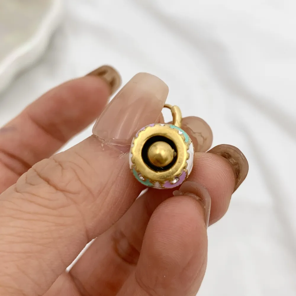 Campanello Smaltato-12Paia Orecchini in Acciaio - OPA-103-AA1732E