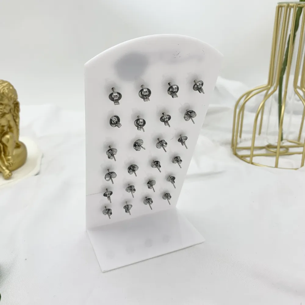 Unicorno Smaltato-12Paia Orecchini a Lobo in Acciaio - OPA-103-AA2408E