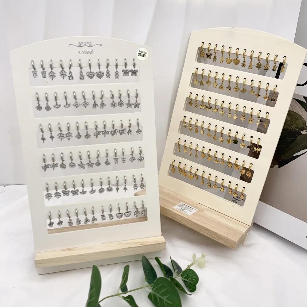 Mix Soggetti Pendenti-36paia orecchini in Acciaio - OPA-103-AA2938-2957E