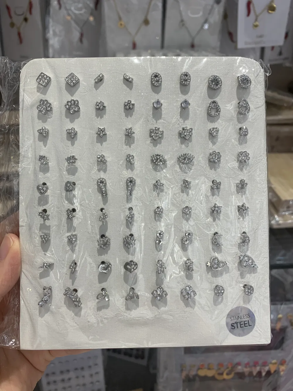 Orecchini a lobo Soggetti Mix-36 Paia Orecchini in Acciaio con - OPA-103-AA743ET