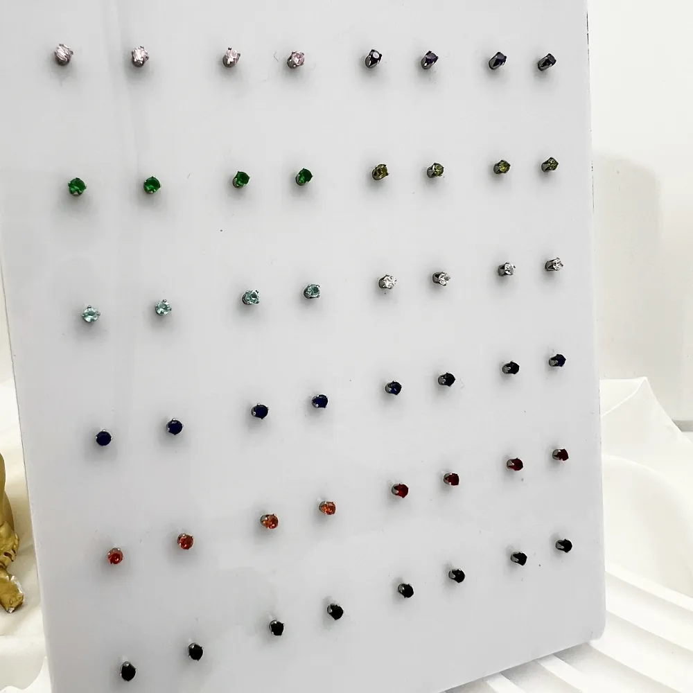 Punto Luce 2mm 6Griffe-36Paia Orecchini in Acciaio - OPA-107-114 2mm