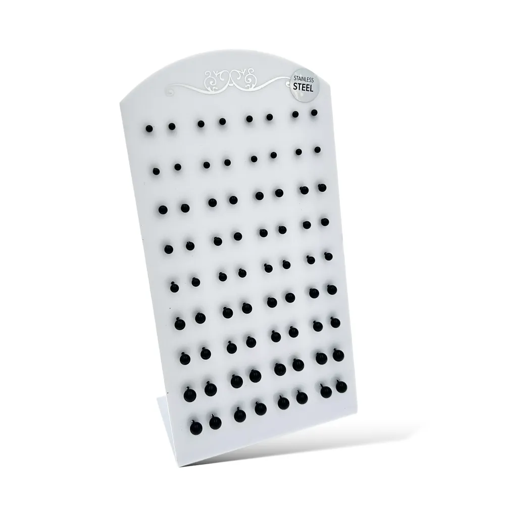 Pallina Scalare -36Paia Orecchini in Acciaio - OPA-107-184-140 Pallina Scalare