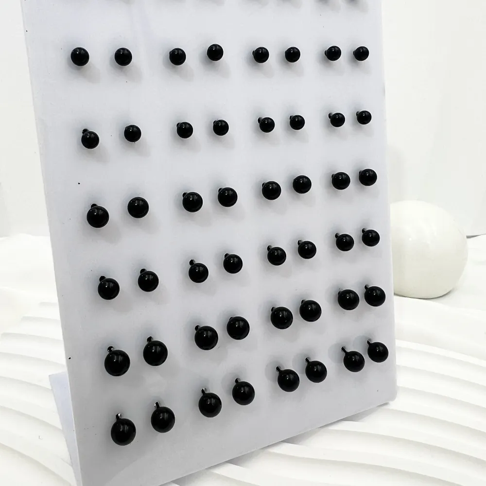 Pallina Scalare -36Paia Orecchini in Acciaio - OPA-107-184-140 Pallina Scalare