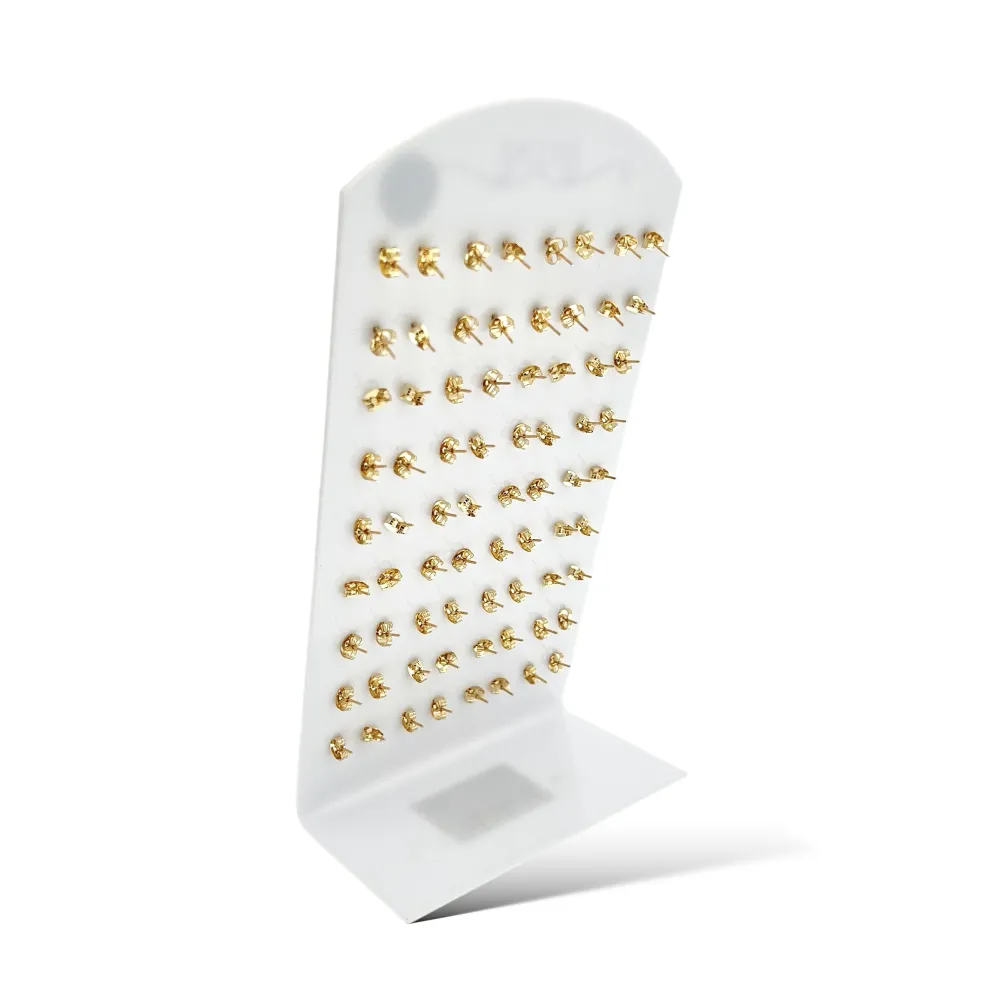 Pallina Scalare -36Paia Orecchini in Acciaio - OPA-107-184-140 Pallina Scalare