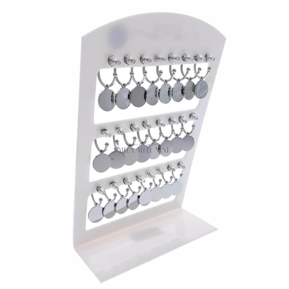 OPA7750-Segno Zodiacale-12 Paia Orecchini a Cerchio in Acciaio - OPA413-691-Segno Zodiacale-12 Paia Orecchini in Acciaio