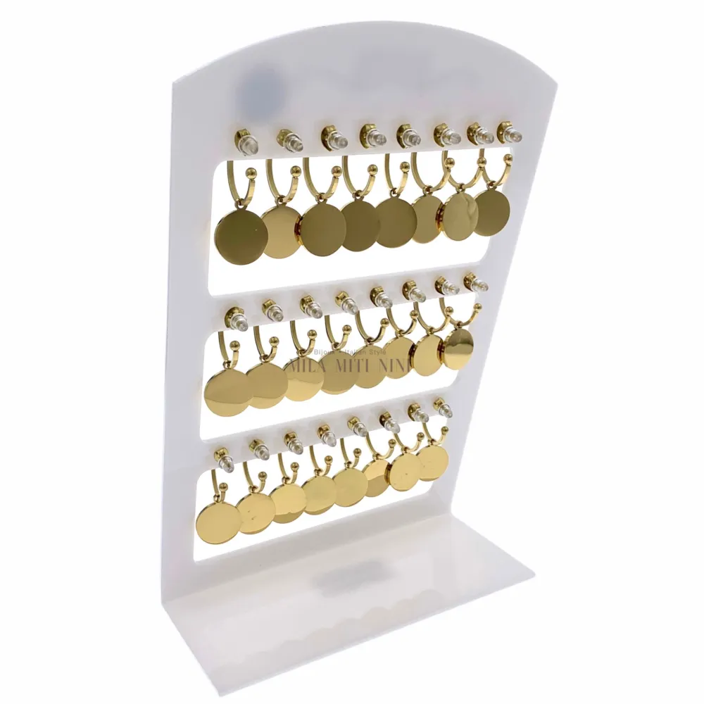 OPA7750-Segno Zodiacale-12 Paia Orecchini a Cerchio in Acciaio - OPA413-691-Segno Zodiacale-12 Paia Orecchini in Acciaio