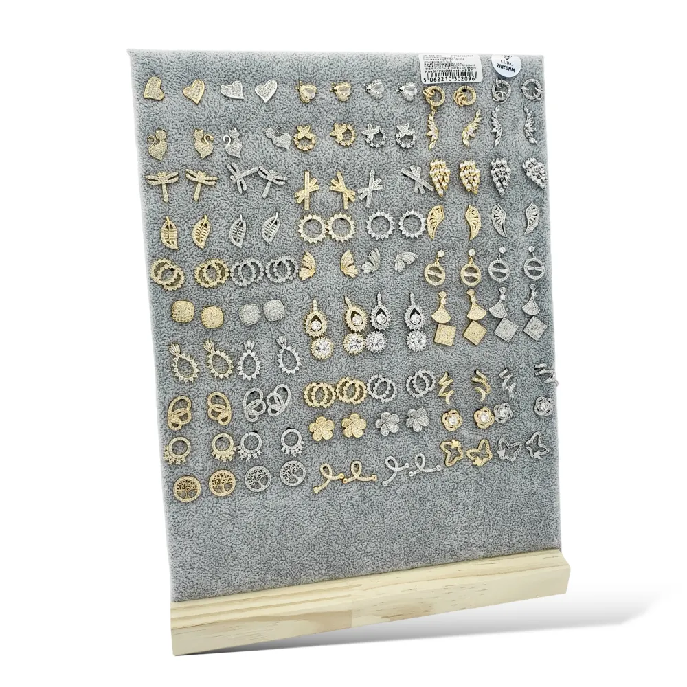 Mix Soggetti con Zirconia-60Paia Orecchini a Lobo con Zirconia - OPM-506-209