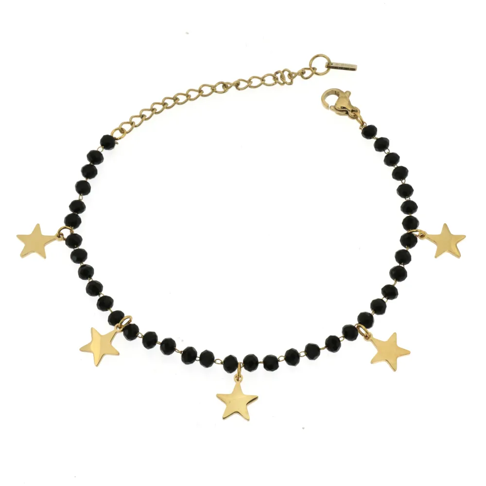 BAC- 5 Stelline 5282 - Bracciale in Acciaio_Oro Giallo_1