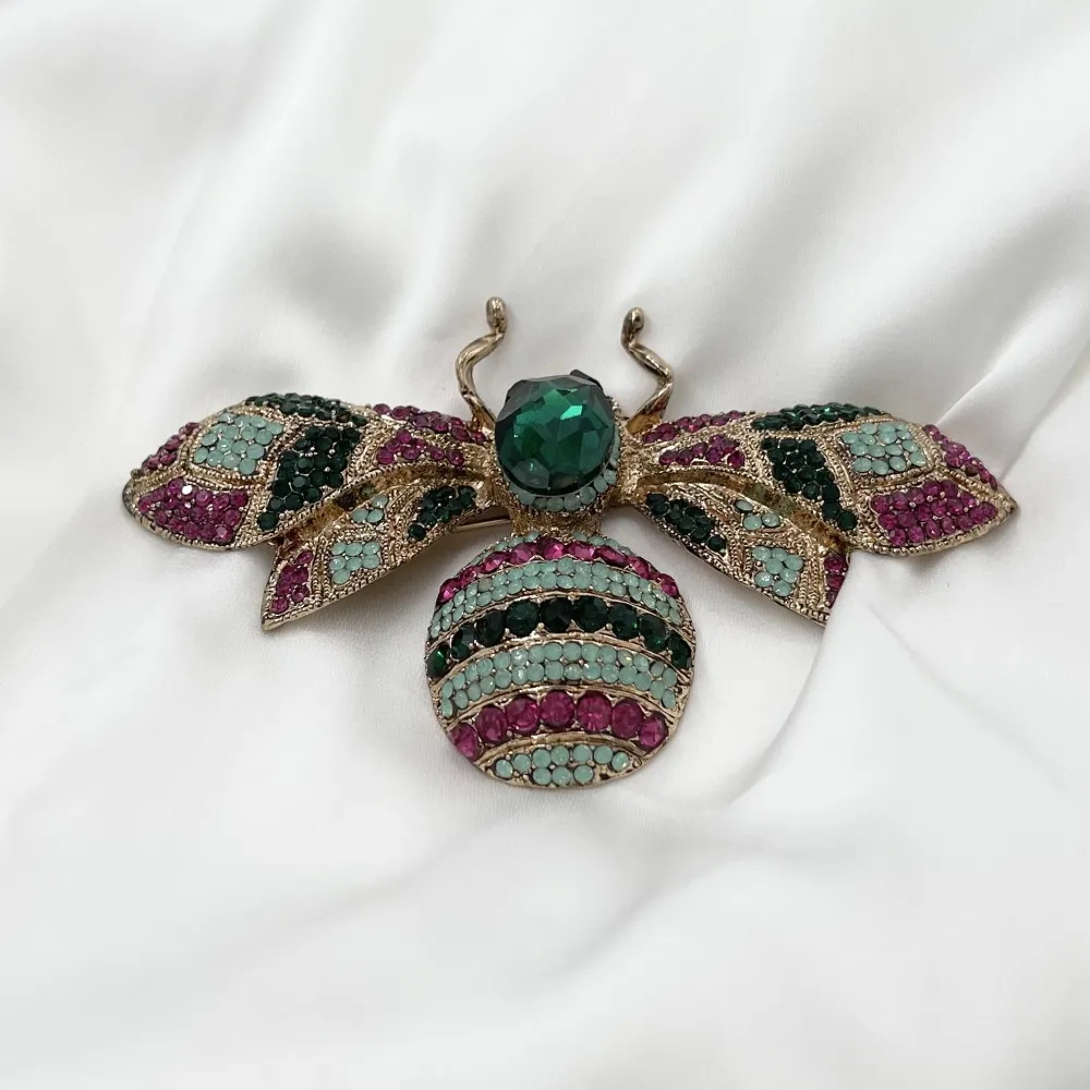 Spilla Grossa con Pietre Colorate - SPM-321-125 Ape Grande