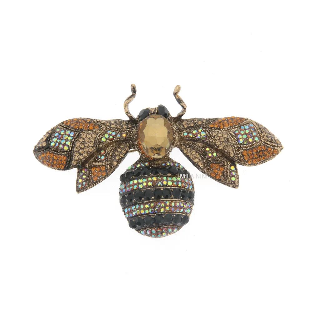 Spilla Grossa con Pietre Colorate - SPM-321-125 Ape Grande